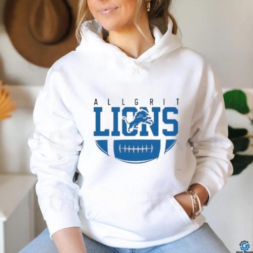 Official Detroit lions all grit logo T shirt
