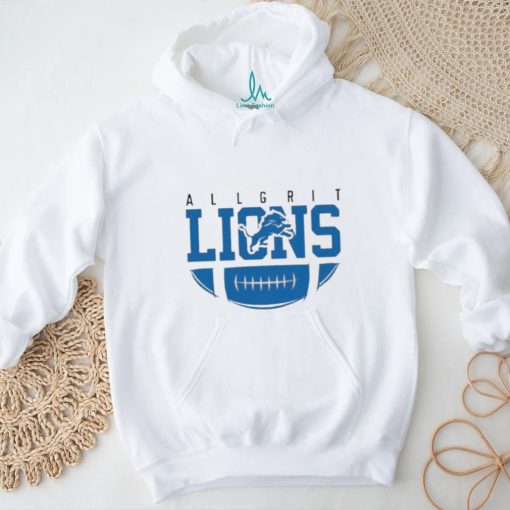 Official Detroit lions all grit logo T shirt