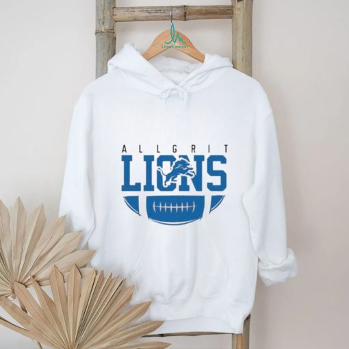 Official Detroit lions all grit logo T shirt