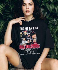 Official End Of An Era Thank You Coach Bill Belichick 2000 2023 Of New England Patriots Signatures Shirt
