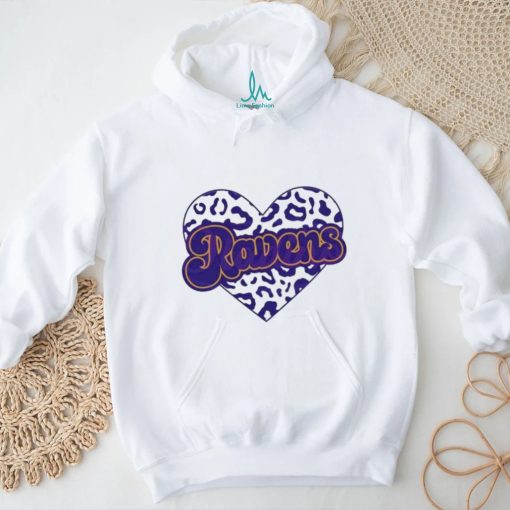 Official Football Team Ravens Heart Leopard 2024 shirt