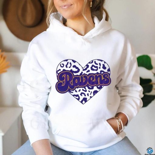 Official Football Team Ravens Heart Leopard 2024 shirt