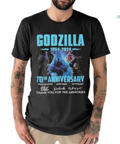 Official Godzilla 1954 2024 70th Anniversary Memories Signatures Shirt