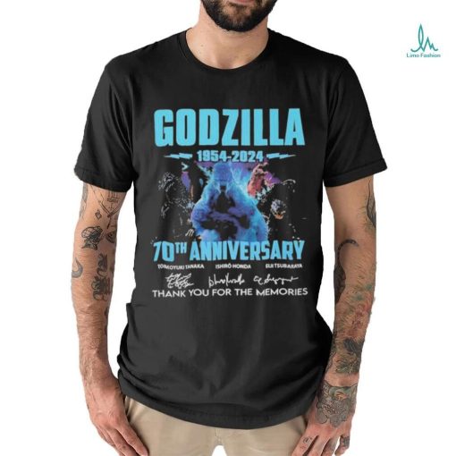Official Godzilla 1954 2024 70th Anniversary Memories Signatures Shirt