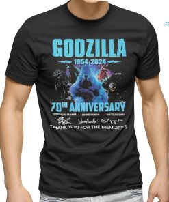 Official Godzilla 1954 2024 70th Anniversary Memories Signatures Shirt