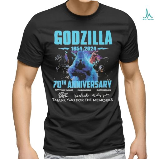 Official Godzilla 1954 2024 70th Anniversary Memories Signatures Shirt