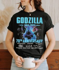 Official Godzilla 1954 2024 70th Anniversary Memories Signatures Shirt