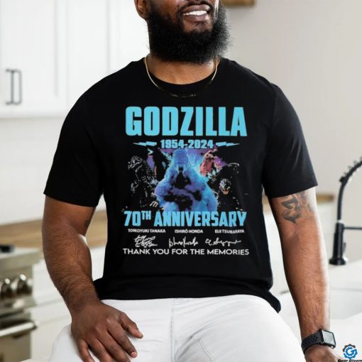 Official Godzilla 1954 2024 70th Anniversary Memories Signatures Shirt