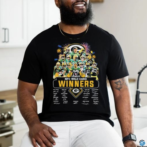 Official Green Bay Packers Team 2023 2024 NFC Wild Card Winners Signature Shirt