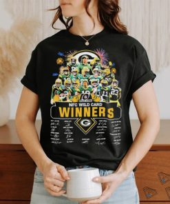 Official Green Bay Packers Team 2023 2024 NFC Wild Card Winners Signature Shirt