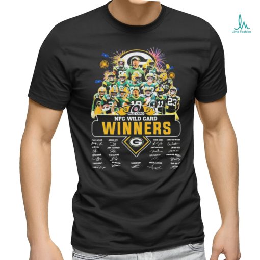 Official Green Bay Packers Team 2023 2024 NFC Wild Card Winners Signature Shirt