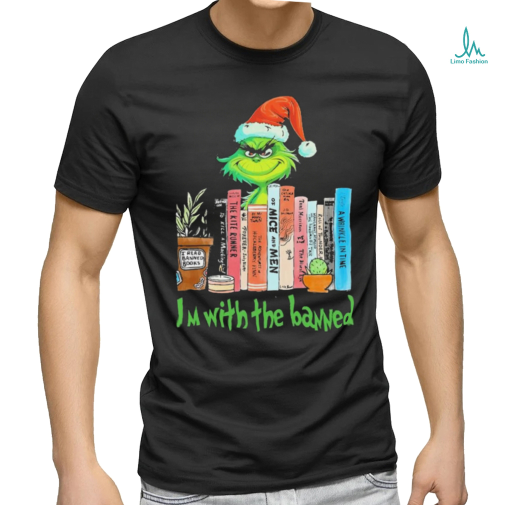 Official Grinch I’m With The Banned Books Shirt Official Grinch I’m With The Banned Books Shirt