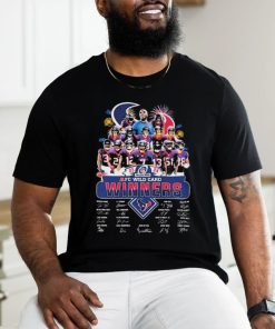 Official Houston Texans Team 2023 2024 AFC Wild Card Winner Signatures Shirt