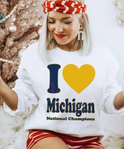 Official I Love Michigan National Champions Shirt