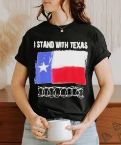 Official I stand with Texas razor wire T shirt