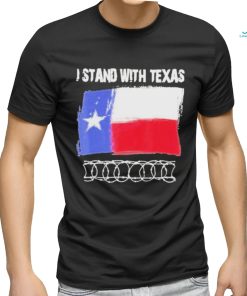 Official I stand with Texas razor wire T shirt