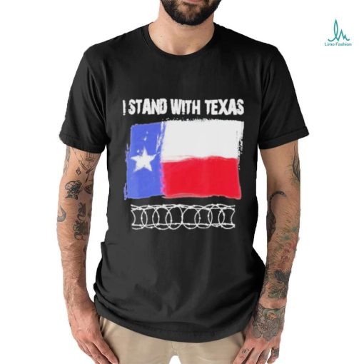 Official I stand with Texas razor wire T shirt