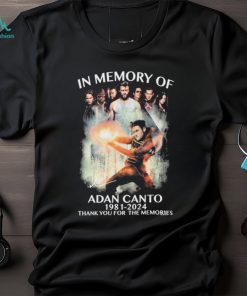 Official In Memory Of Adan Canto 1981 2024 Thank You For The Memories Signature Shirt