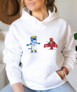 Official Indiana Pacers VS Atlanta Hawks NBA 2024 mascot cartoon basketball shirt