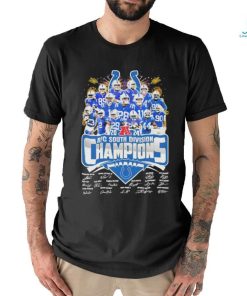 Official Indianapolis Colts AFC South Division Champions 2024 Signatures Shirt
