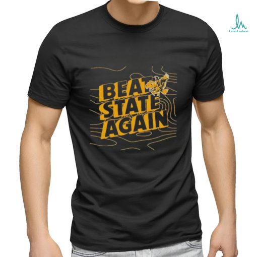 Official Iowa hawkeyes beat state again T shirt