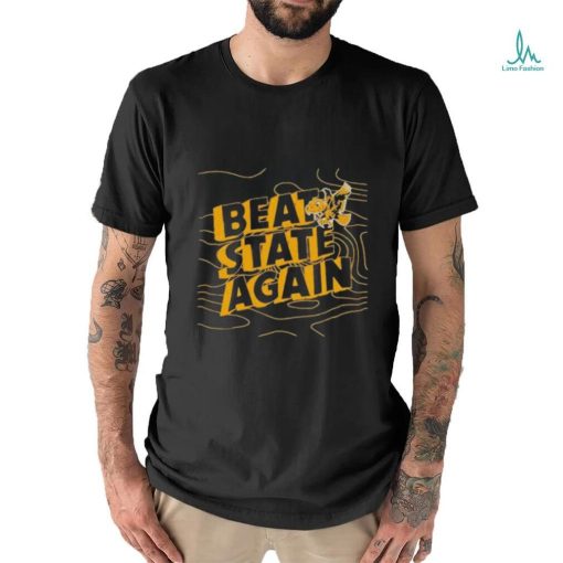 Official Iowa hawkeyes beat state again T shirt