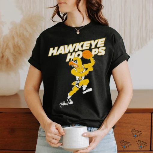Official Iowa hawkeyes hawkeye hoops T shirt