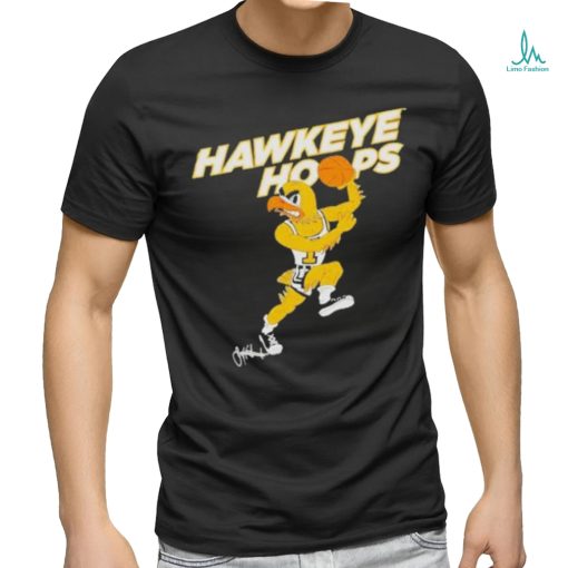 Official Iowa hawkeyes hawkeye hoops T shirt