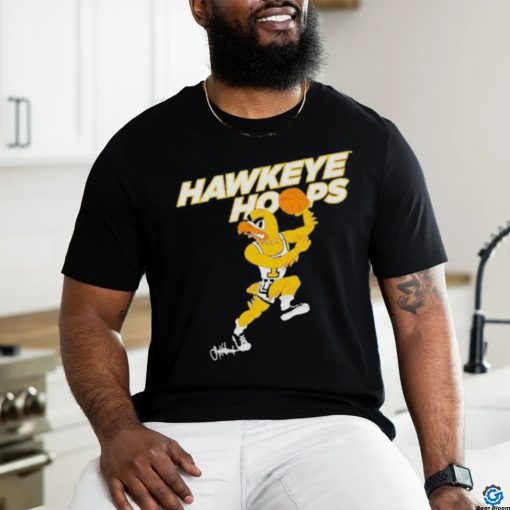 Official Iowa hawkeyes hawkeye hoops T shirt