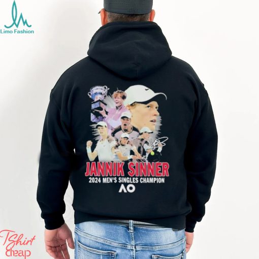 Official Jannik Sinner 2024 Men’s Singles Champion At AO Shirt