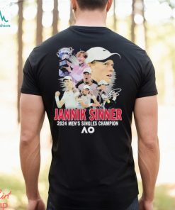 Official Jannik Sinner 2024 Men’s Singles Champion At AO Shirt