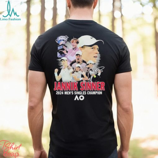 Official Jannik Sinner 2024 Men’s Singles Champion At AO Shirt