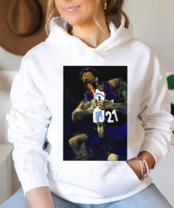 Official Joel Embiid devours Victor Wembanyama San Antonio Spurs oil paint shirt