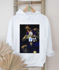 Official Joel Embiid devours Victor Wembanyama San Antonio Spurs oil paint shirt