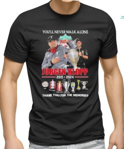 Official Jurgen Klopp Liverpool 2015 2024 You’ll Never Walk Alone Thank You For The Memories Signatures Shirt