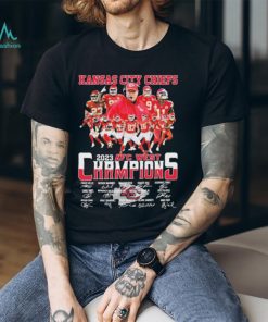 Official Kansas City Chiefs 2023 AFC West Champions Bowl Signatures Shirt