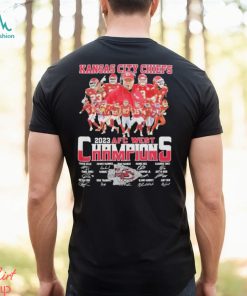 Official Kansas City Chiefs 2023 Afc west champions signatures shirt, hoodie, sweater, long sleeve and tank top Official Kansas City Chiefs 2023 Afc west champions signatures shirt