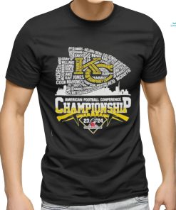 Official Kansas City Chiefs AFC Champions 2023 2024 Shirt