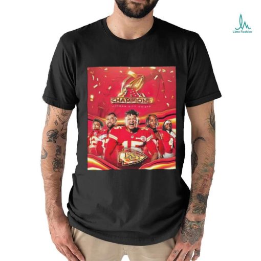 Official Kansas City Chiefs Back to Back AFC Champions Advanced 2024 Super Bowl LVIII Bound Classic T Shirt