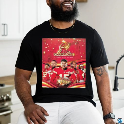 Official Kansas City Chiefs Back to Back AFC Champions Advanced 2024 Super Bowl LVIII Bound Classic T Shirt