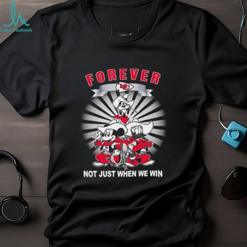 Official Kansas City Chiefs Forever Not Just When We Win Mickey Mouse Donald Duck Goofy T shirt
