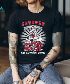 Official Kansas City Chiefs Forever Not Just When We Win Mickey Mouse Donald Duck Goofy T shirt