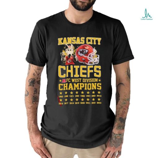 Official Kansas City Chiefs Mascot 8 Straight AFC West Division Champions  shirt