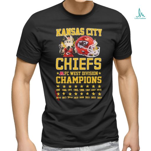 Official Kansas City Chiefs Mascot 8 Straight AFC West Division Champions  shirt