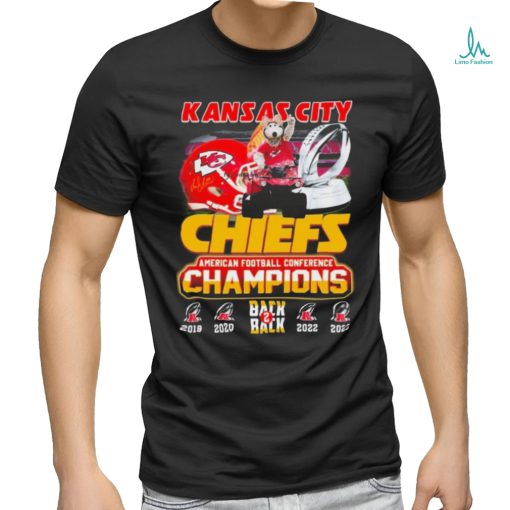 Official Kansas City Chiefs Mascot American Football Conference Champions Back To Back shirt