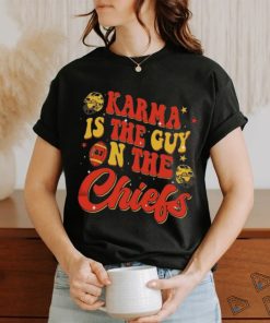 Official Karma Is The Guy On The Chiefs Shirt Go Taylors Boyfriend Sweatshirt Red Football Jersey Tee Kelce Swift Shirt shirt