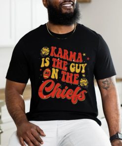 Official Karma Is The Guy On The Chiefs Shirt Go Taylors Boyfriend Sweatshirt Red Football Jersey Tee Kelce Swift Shirt shirt