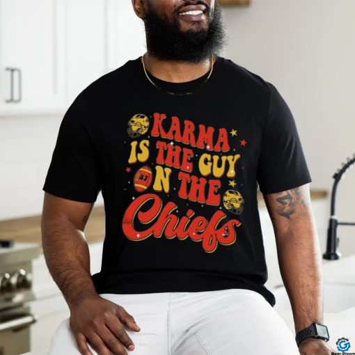 Official Karma Is The Guy On The Chiefs Shirt Go Taylors Boyfriend Sweatshirt Red Football Jersey Tee Kelce Swift Shirt shirt