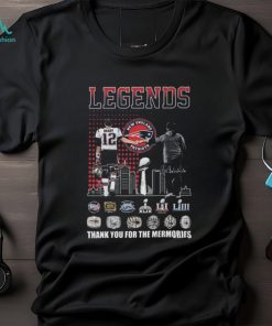 Official Legends Tom Brady And Bill Belichick Thank You For The Memories Signatures Tshirt