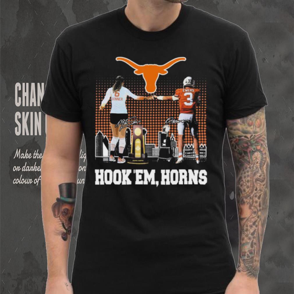 Official Madisen Skinner And Quinn Ewers Texas Hook 'Em, Horns